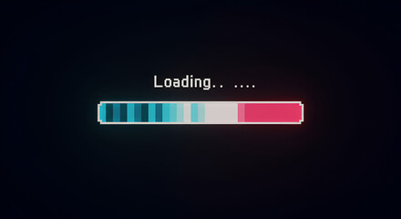 Pixelated Loading Bar - Simple Pixel-Style Progress Loader