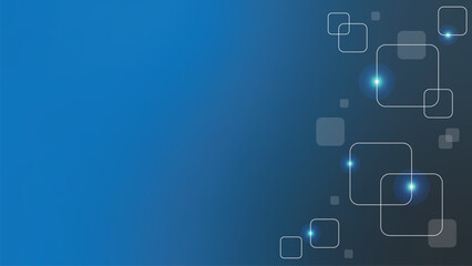 Blue circuit background. Blue technology wallpaper