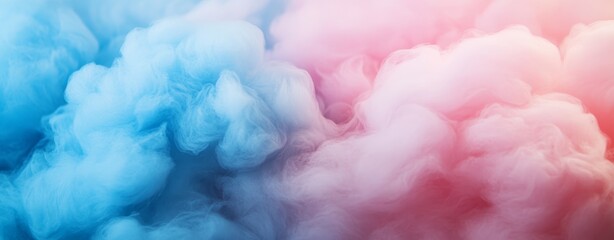 Fototapeta premium Abstract Pastel Pink and Blue Smoke Texture