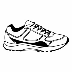 sport shoes vector illustration