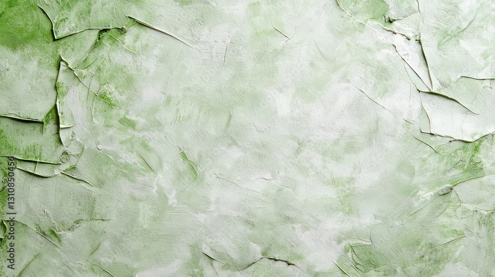 Poster abstract green textured background with soft gradient and rough brush strokes.