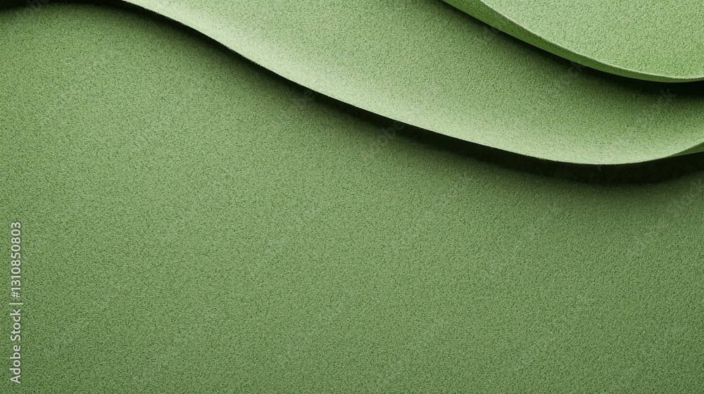 Poster abstract green textured wave pattern, modern minimalist design backdrop for creative projects.