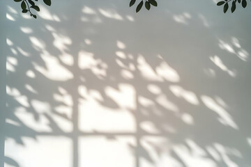 Abstract Background With Leaf Shadows And Sunlight Texture And