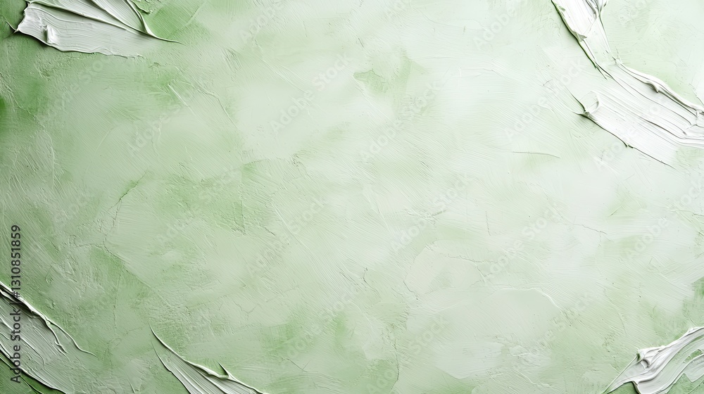 Poster abstract textured green backdrop with layered edges, perfect for creative backgrounds and design pro