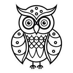 owl on a white background