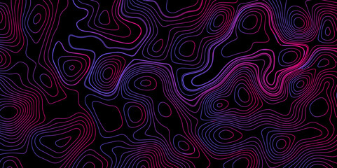 Abstract outline topographic contour map background. Dark texture background for your perfect interior. Old paper texture design .geographical map Imitation.