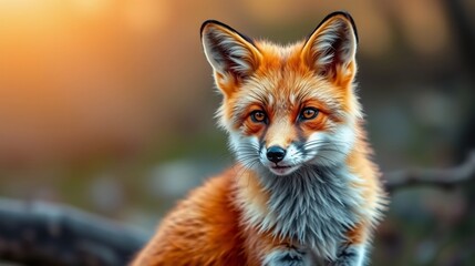 Close-up Portrait of a Majestic Red Fox with Captivating Eyes in Soft Natural Light