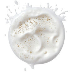 Obraz premium cleanser foam texture isolated on transparent background Generative Ai