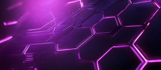 Purple Hexagonal Tech Surface
