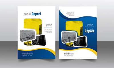 Corporate annual report and business brochure design template