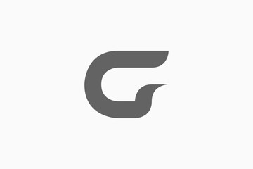 Sporty letter G bold logo
