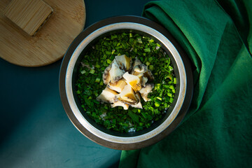 Abalone Rice in Stone Pot