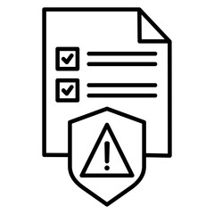 Risk  Outline Icon