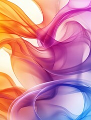 Abstract Close-Up Flowing Fabric, Gradient Colors, Waves, Texture, Design, Elegant, Modern, Backdrop.