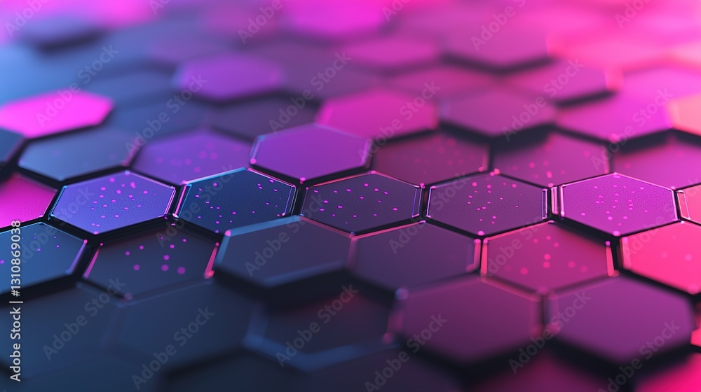 Poster dynamic hexagonal patterns in modern digital chaos abstract background high-resolution art
