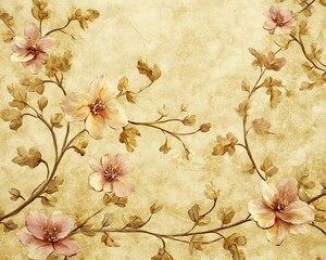 Dreamy Blossom Pattern Beautiful floral pattern with soft hues.