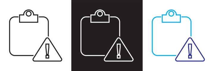 Assesment  icon . Containing Audit, analysis, plan, evaluation, result, goal  etc. Isolated on white, and black background. Vector illustration. EPS 10