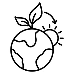 Energy Resource Outline Icon