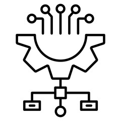 Automated Solutions Outline Icon