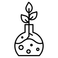 Natural Chemical Outline Icon