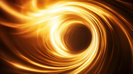 swirling vortex of golden light creates mesmerizing effect, drawing viewer into its depths. dynamic movement and radiant glow evoke sense of wonder and intrigue