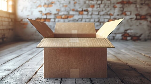 Fired box flat line color isolated vector object. You are fired. Belongings in box.  