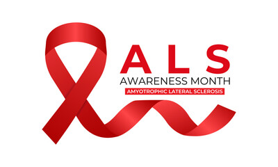 vector graphic of May is ALS Awareness Month, with the goal of raising awareness and driving research for the disease. Design for web banner, cards, prints, social media, poster, flyer and background 