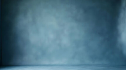 Abstract Blue Textured Wall Backgrounds In Studio Setting For