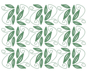 printable seamless leaf pattern design