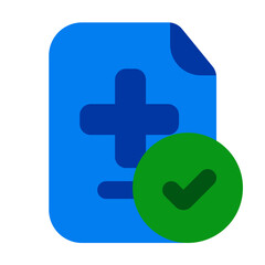 Fototapeta premium pass health test flat style