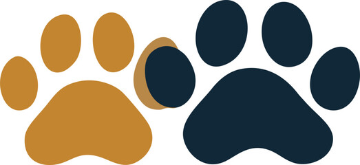 Animal paw care and protection icon. Vector illustration for pet adoption, shelters, and animal welfare organizations.