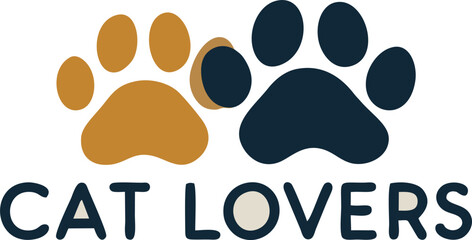 Fototapeta premium Minimalist animal paw icon for pet care and adoption. Perfect for shelters, charities, and animal welfare organizations.