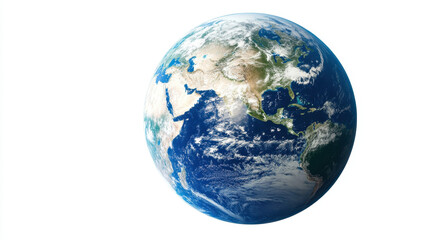 image showcases stunning view of Earth from space, highlighting its vibrant blue oceans and green landmasses, evoking sense of wonder and beauty