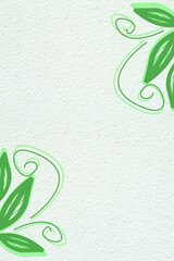 wedding card floral leaf design