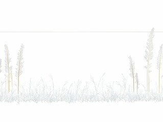 Seamless Winter Grass Background Illustration for Design Use Cases