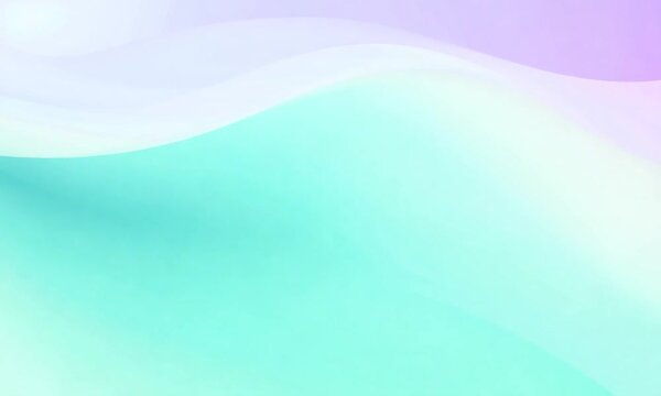 Abstract pastel gradient animation with powder blue, light mint, and lilac hues shifting in a smooth, continuous wave-like motion, creating a tranquil and modern backdrop
