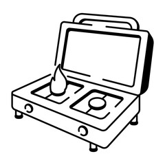 A hand drawn icon of Cooking, stove, burner, grill, appliance, equipment, safari, doodle, sketchy, drawing, vector, icon
Cooking, stove, burner, grill, appliance, equipment, safari, doodcooking stove 