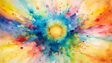 abstract colorful background with water drops