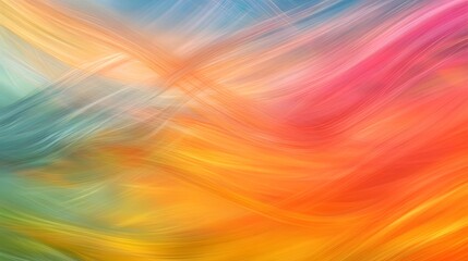 Colorful abstract artwork depicts flowing blended and textured shades