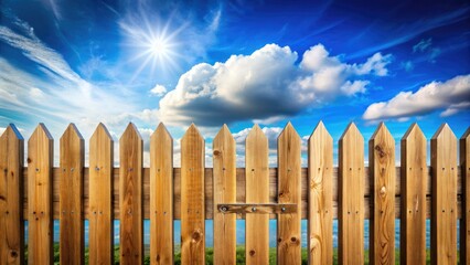 Urban Exploration Photography: Wooden Fortress Fence Silhouette Against Dramatic Sky