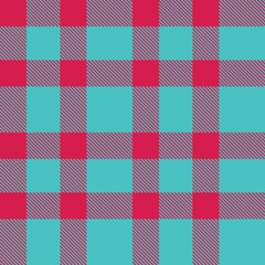 Warm Lipstick Seamless Tartan with Rich Topaz accents Fabric Design