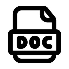 doc file outline black style