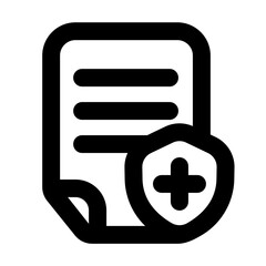 medical paper outline black style