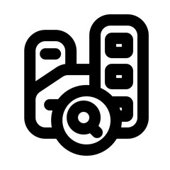 search company outline black style