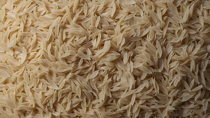 Aromatic Basmati Rice Texture, Culinary Staple and Dietary Nutrition Background