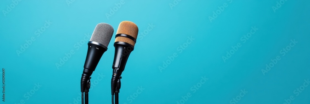 Leinwandbilder minimalist media communication dynamic professional audio reporting aesthetics with high-performance
