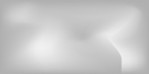 Silver foil background with metal mirror texture. Chrome gradient surface with light gloss simple modern