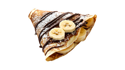Delicious Banana Chocolate Crepe Dessert Sweet Treat