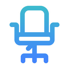 chair outline gradient style