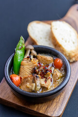 ブリのアヒージョ